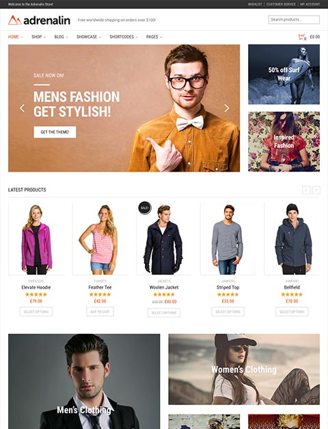Adrenalin - Best selling WooCommerce theme from CommerceGurus
