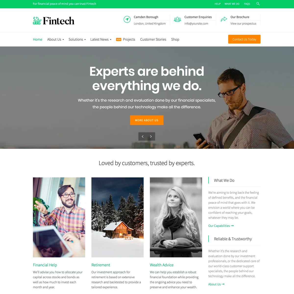 Fintech - Startup and Financial WordPress theme from CommerceGurus