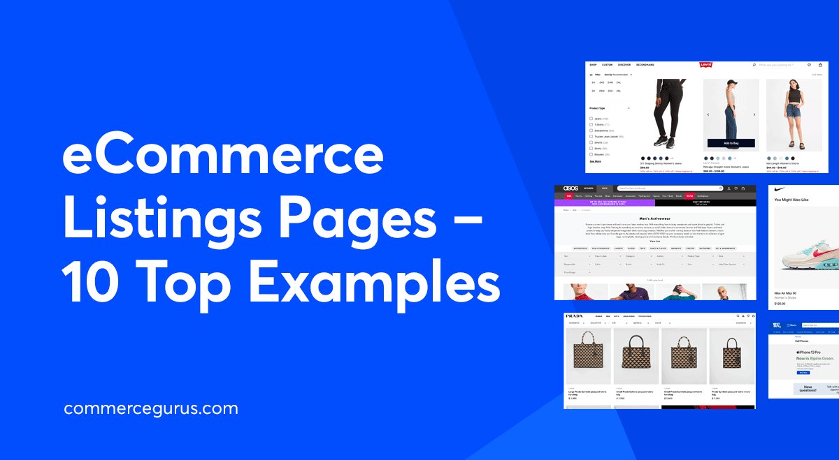 eCommerce Listings Pages - We Look At 10 Top Examples