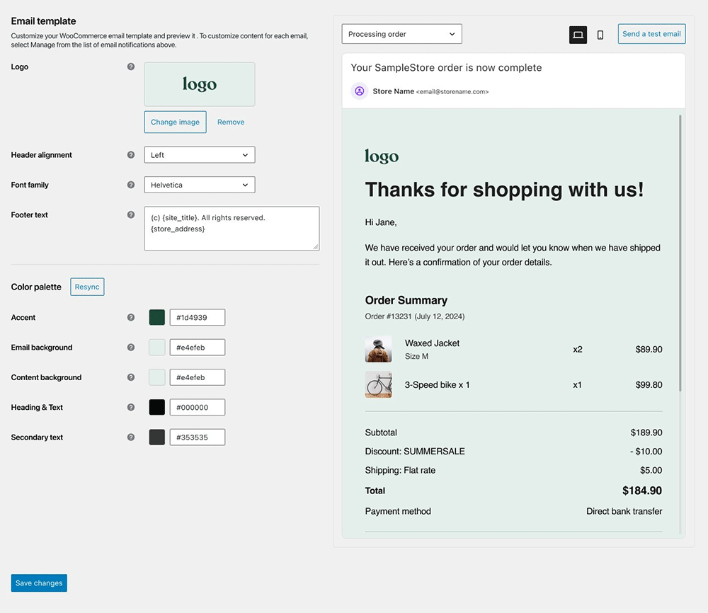 WooCommerce Email Templates